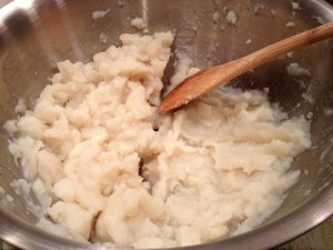 mash with back of wooden spoon