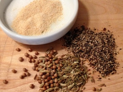 coriander, fennel, black pepper