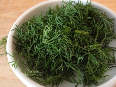 fresh, chopped dill