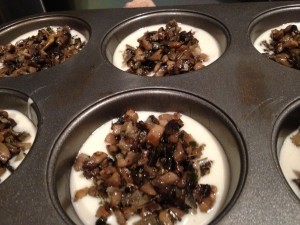 mushrooms in pita batter dough