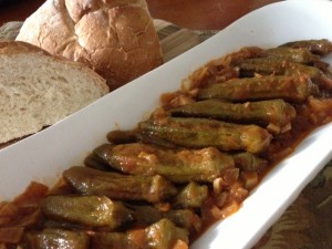 okra in light tomato