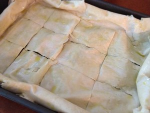 score filo before baking