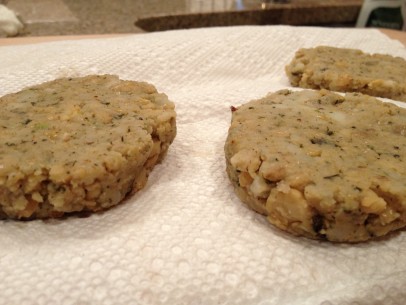 chickpea fritter patties