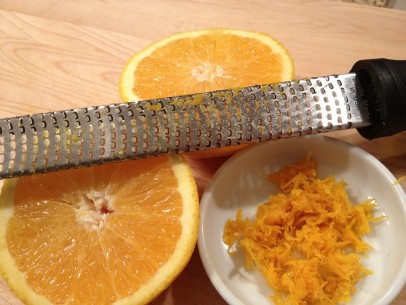 fresh orange zest