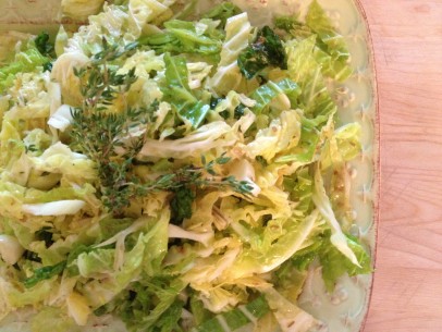 traditional cabbage salad / lahanosalata