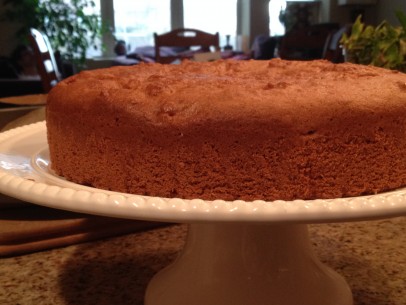 tahinopita on cake stand