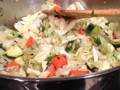 saute veggies first before boiling to bring out sweetness