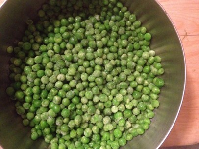 frozen peas work well in this recipe