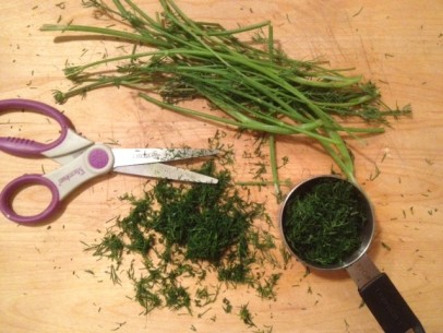 finely chopped fresh dill