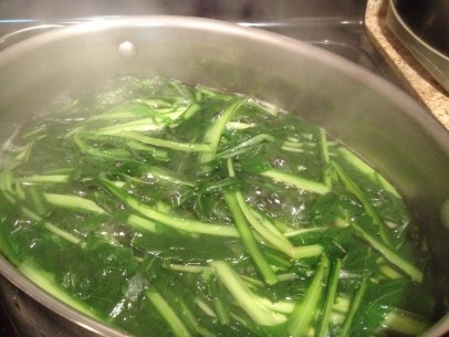 boil store-bought greens for 10 minutes until tender